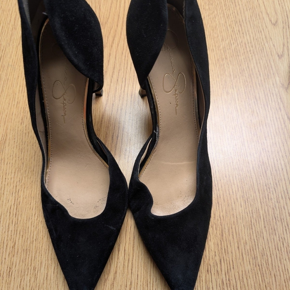 Jessica Simpson Black Suede Heels